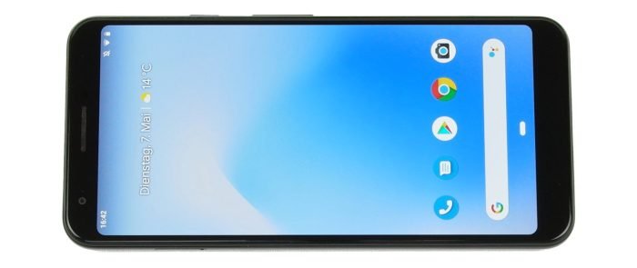 Μετωπική πλευρά του Google Pixel 3a XL