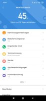 Paramètres de l'application MiFit pour la bande Mi 4