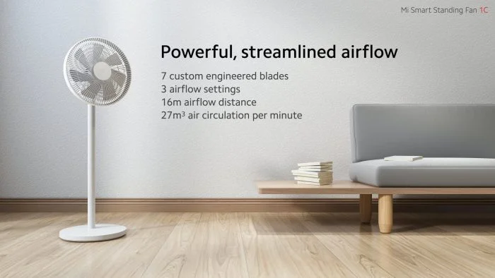 Xiaomi Mi Smart staande ventilator 1C-ventilator