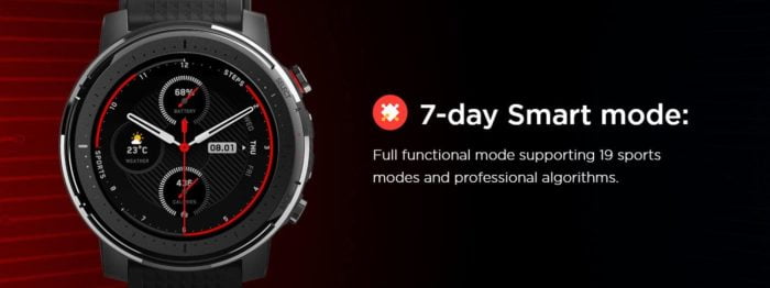 Modo inteligente Amazfit Stratos 3