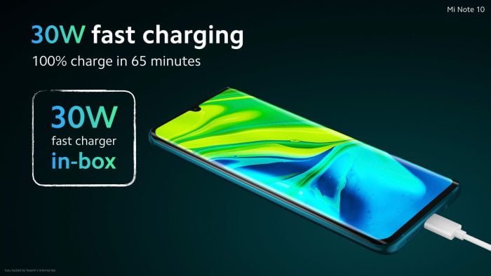 Xiaomi Mi Note 10 battery