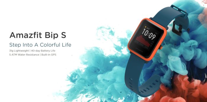 Amazfit Bip S Smartwatch with new colors and longer battery life