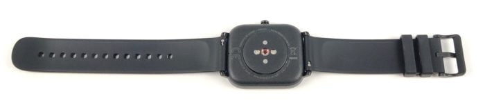 Bagsiden af Amazfit GTS Smartwatch.