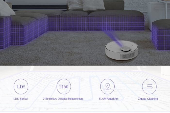 Το κενό ρομπότ 360 S6 με έξυπνη ανίχνευση εμποδίων
