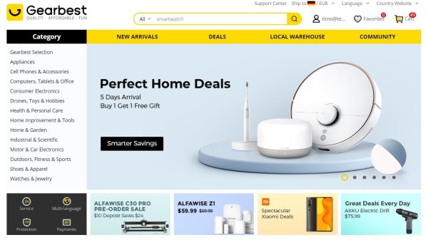 أكبر مجموعة قسائم و كوبونات Gearbest على الشبكة!
