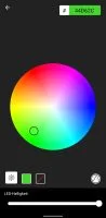 Raiju Android App RGB Chroma choix de couleur