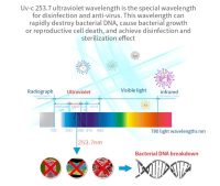 Oversikt over UV-bølgelengder for desinfisering av gjenstander