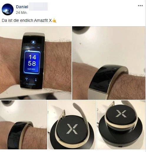 Wspierający Smartwatch Amazfit X
