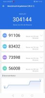 Résultat du test AnTuTu sur le Honor 9X Pro.