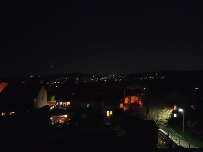 Prise de vue nocturne avec mode photo