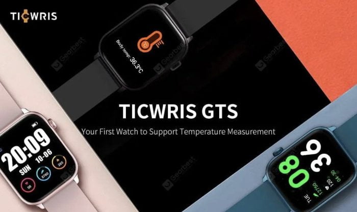 The first smartwatch with a thermometer.
