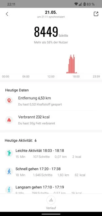 Amazfit app homescreen (2)