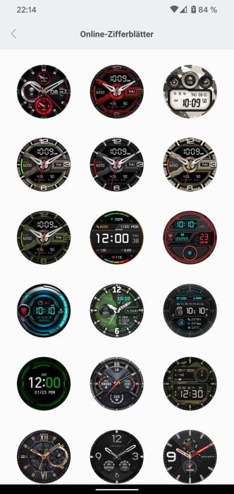 Caras de reloj de la aplicación Amazfit (2)