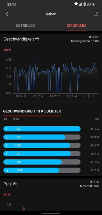 Aktivita aplikace Amazfit (2)