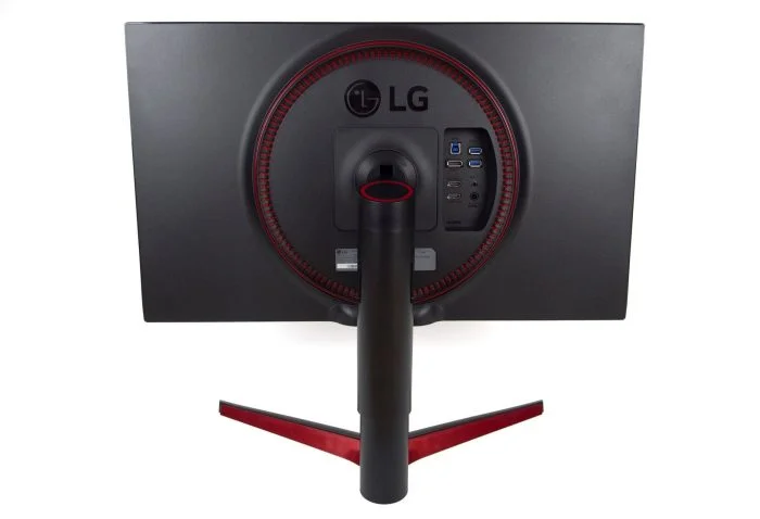 LG 27GL850-B-skjerm bakfra