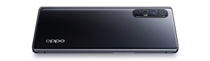 The OPPO Find X2 Neo in Moonlight Black.