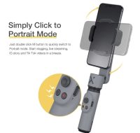 Click once and the gimbal changes from horizontal to vertical.