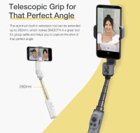 De Smooth X met uitschuifbare telescoopstang voor betere selfies.