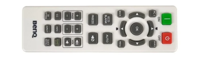 The remote control of the BenQ MH535.