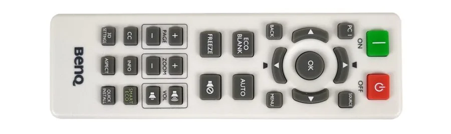 Die Fernbedienung des BenQ MH535.