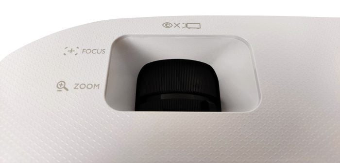 Focus- en zoomwiel van de BenQ MH535.