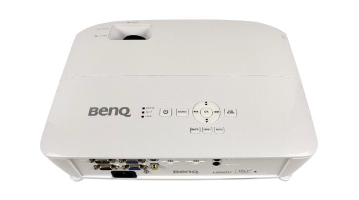 Toppen af BenQ MH535-projektoren.
