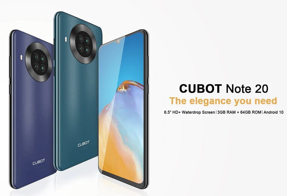 Teléfono inteligente económico Cubot Note 20 con Helio A20.