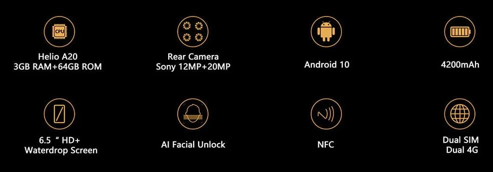 Los datos técnicos del Cubot Note 20.