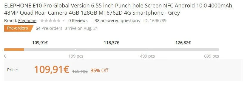 Elephone E10 Pro Deal bei Banggood.