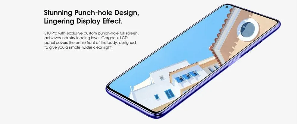 Ein 6.55 Zoll Display mit Punch-Hole.