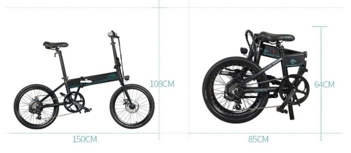 De FIIDO D4S is een opvouwbare e-bike.