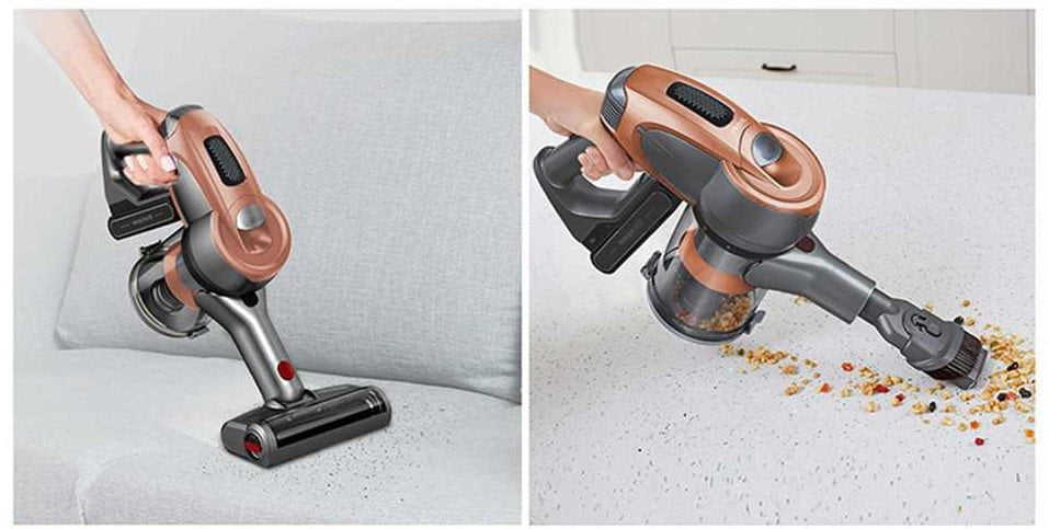 JIMMY JV83 Pet cordless vacuum cleaner also cleans upholstery.