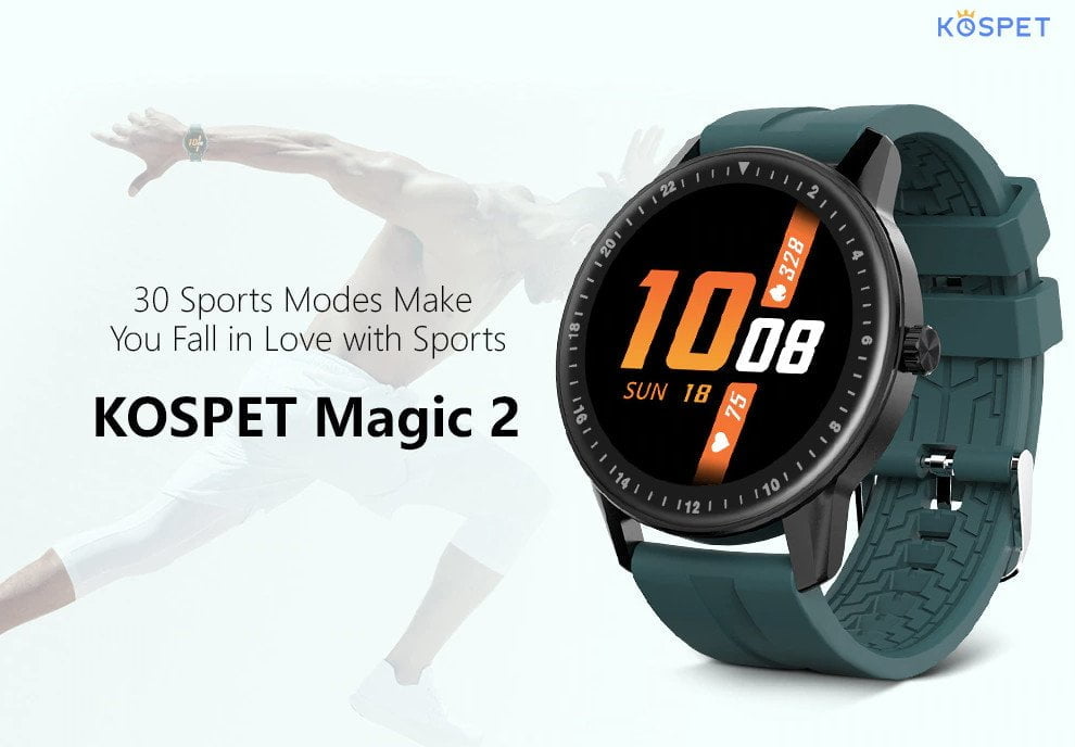 Kospet MAGIC 2 Sport Smartwatch met meer dan 30 sporten.