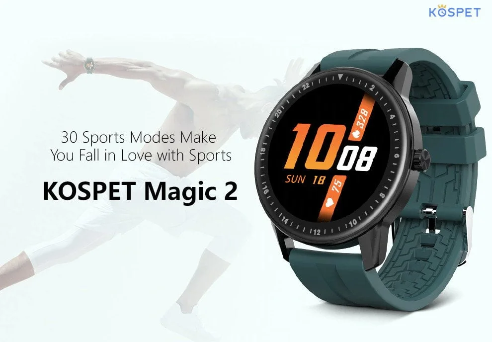 Kospet MAGIC 2 Sport Smartwatch con oltre 30 sport.