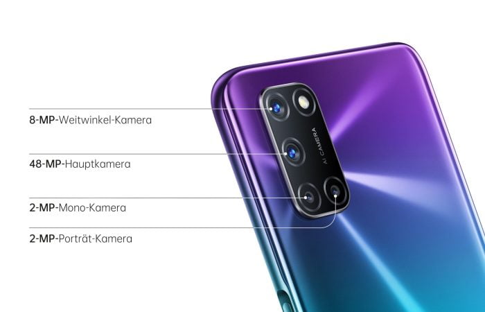 La cámara del OPPO A72.