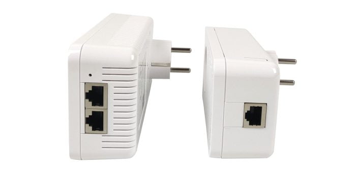 שקעי רשת Ethernet של devolo Magic 2 WiFi ו- LAN.