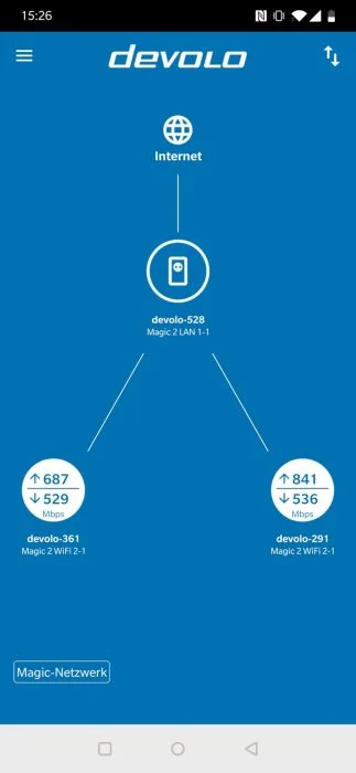 Application Android devolo Magic 2 WiFi (1)