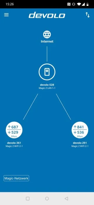 Aplicación Android devolo Magic 2 WiFi (1)