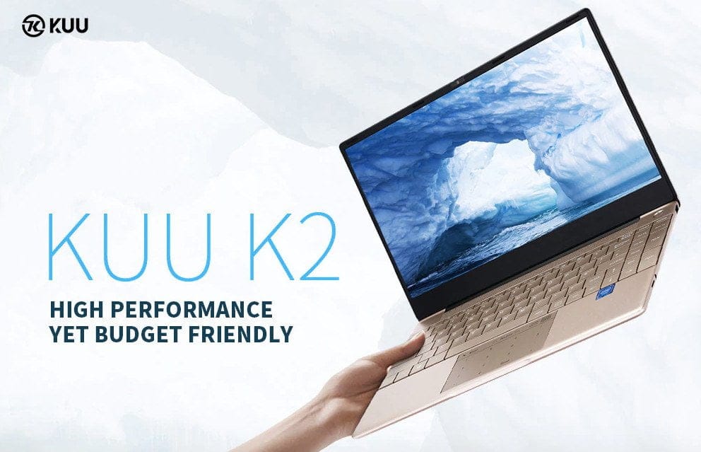 KUU K2 laptop in high-quality aluminum housing.