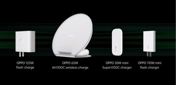 An overview of the new OPPO quick chargers.