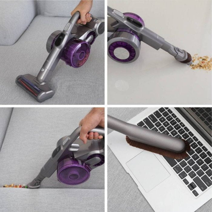 Practically also usable as a hand vacuum cleaner.