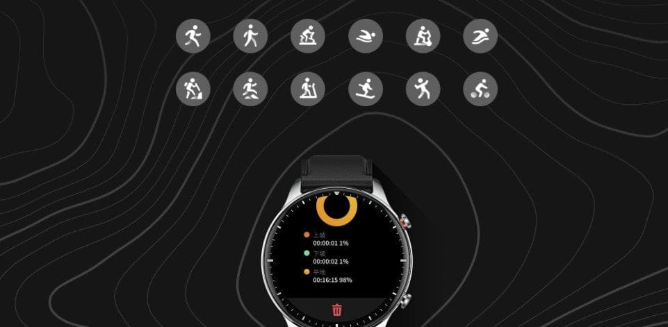 برامج Amazfit GTR 2 الرياضية