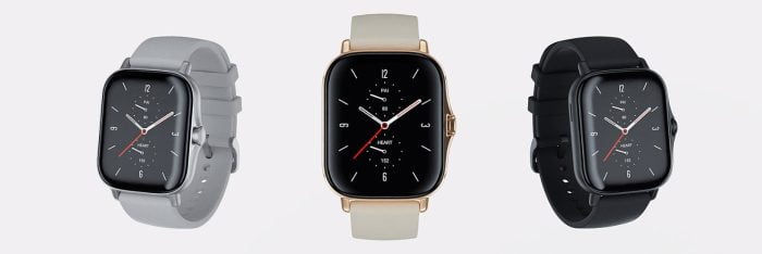 Amazfit GTS 2 Smartwatch in zwart, zilver en goud