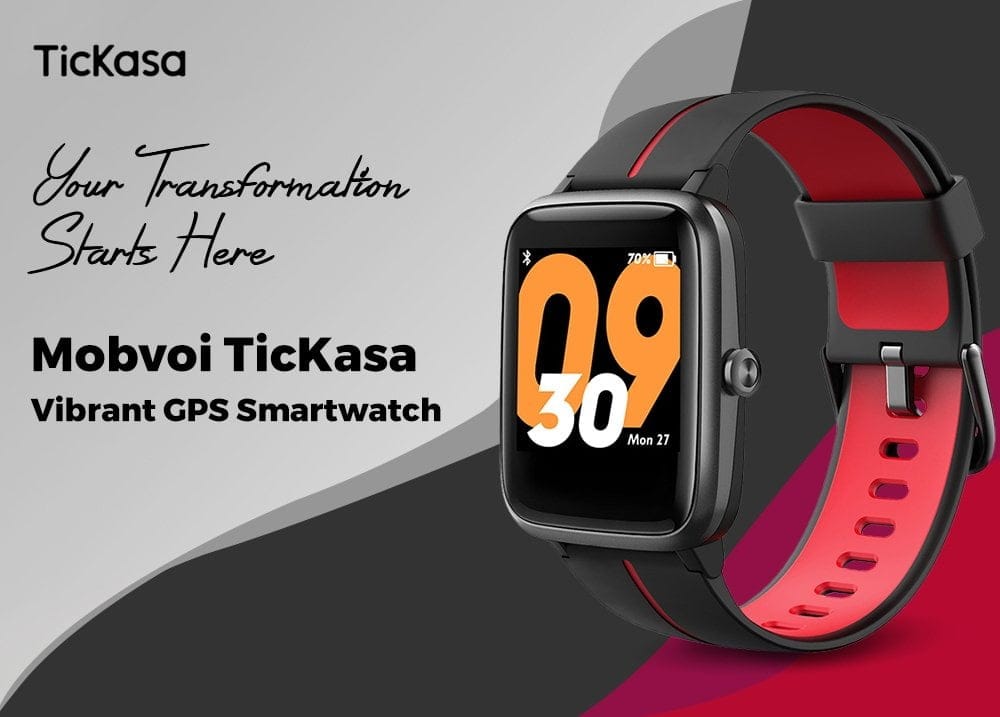 Mobvoi TicKasa GPS ساعة ذكية.