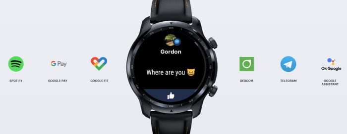 TicWatch 3 Pro GPS Wear OS operating system