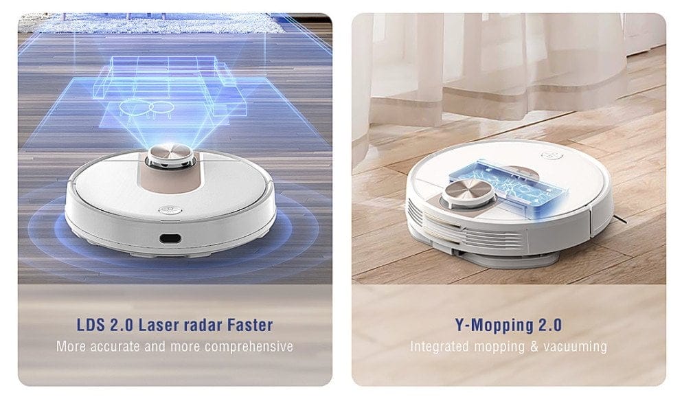 VIOMI SE vakuumrobot LDS 2.0 och Y-mopping