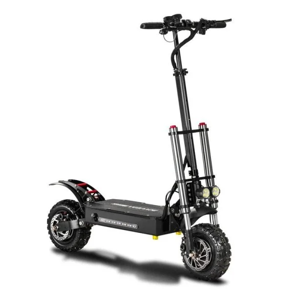 BOYUEDA 28.6AH 60V 5400W Scooter eléctrico plegable de doble motor 11 pulgadas 85 km / h Velocidad máxima 110-130 km Rango de kilometraje Carga máxima 400 kg