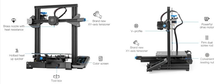 Creality Ender 3 V2 Νέες δυνατότητες και σύγκριση με το Ender 3