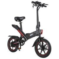 DOHIKER Y1 opvouwbare elektrische fiets 350W 36V waterdichte elektrische fiets met 14 inch wielen 10Ah oplaadbare batterij