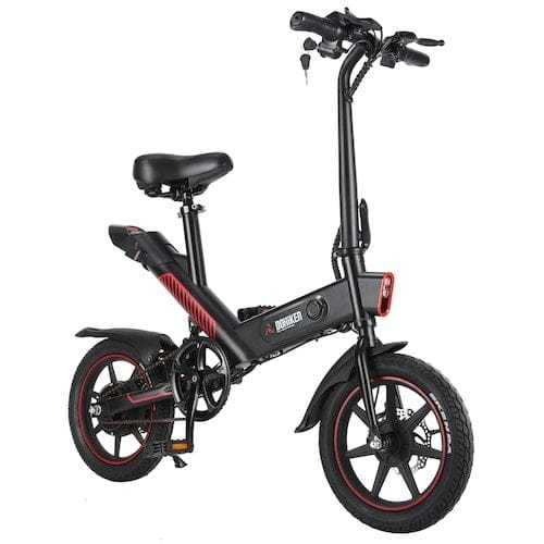 Bicicletta elettrica pieghevole DOHIKER Y1 350W 36V Bicicletta elettrica impermeabile con ruote da 14 pollici Batteria ricaricabile da 10 Ah